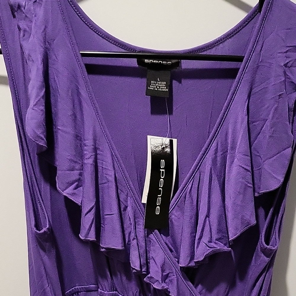 Spense Deep Purple Ruffle Dress - Picture 4 of 4